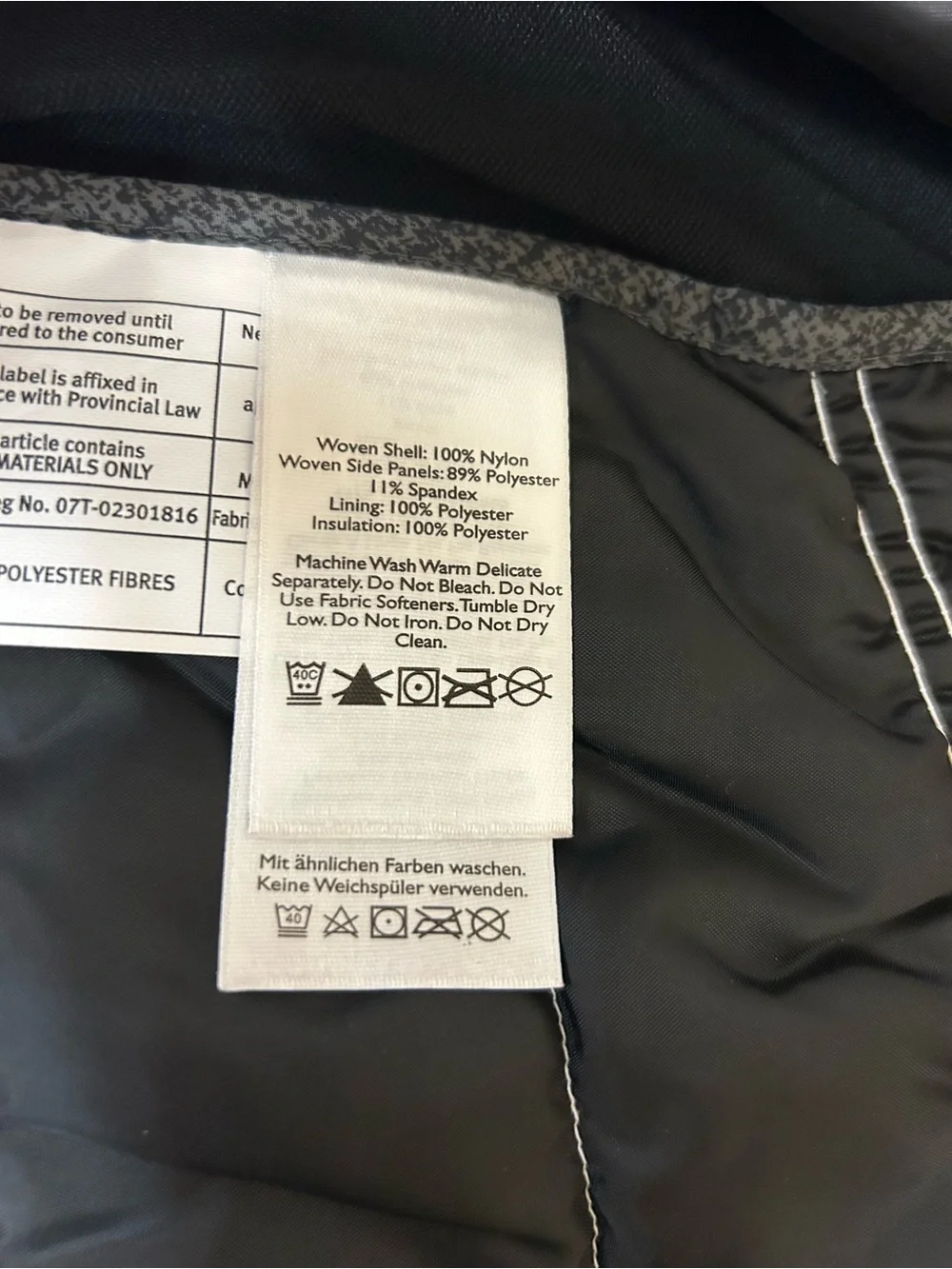 Eddie Bauer Quilted Gray & Black Sleeveless Puffer Vest Size 2XL